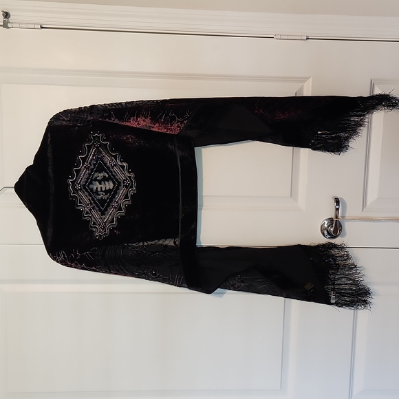 Black & Purple winter scarf - Picture 5 of 5